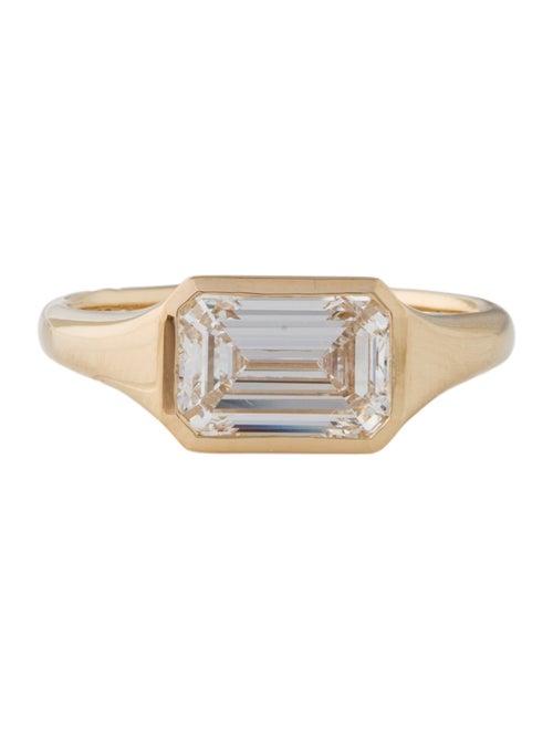 Ring 18K 2.00ct Lab-Grown Diamond Signet Ring