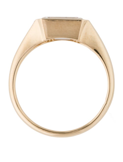 Ring 18K 2.00ct Lab-Grown Diamond Signet Ring