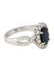 Ring 18K 2.53ct Sapphire & Diamond Cocktail Ring