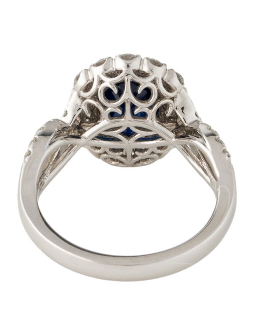 Ring 18K 2.53ct Sapphire & Diamond Cocktail Ring