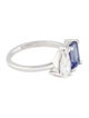 Ring 14K Lab-Grown Diamond & Tanzanite Toi et Moi Ring