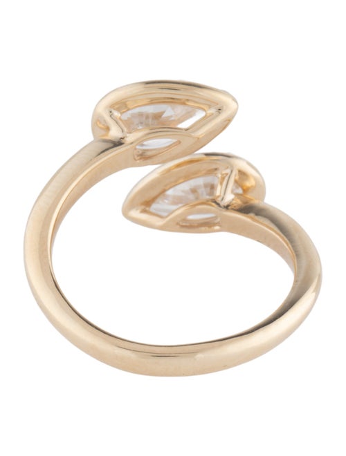 Ring 14K 2.19ctw Lab-Grown Diamond Bypass Ring