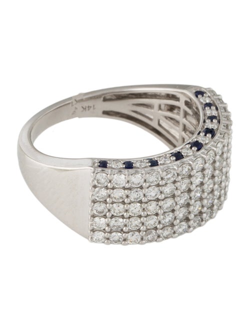 Ring 14K 1.25ctw Diamond & Sapphire Cocktail Ring