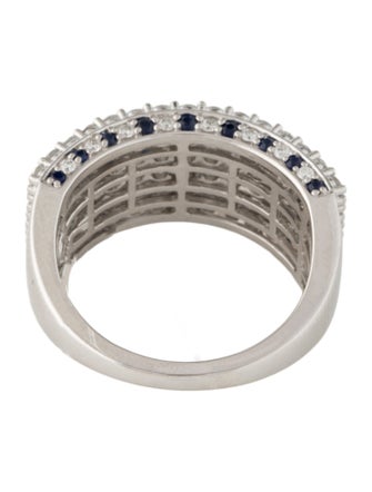 Ring 14K 1.25ctw Diamond & Sapphire Cocktail Ring