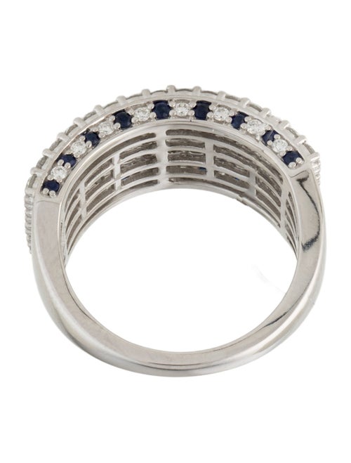 Ring 14K 1.25ctw Diamond & Sapphire Cocktail Ring
