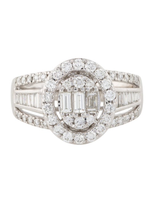 Ring 14K 1.02ctw Diamond Cluster Cocktail Ring