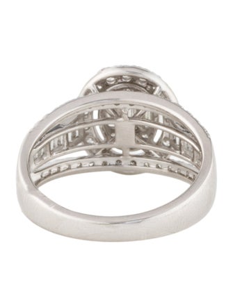 Ring 14K 1.02ctw Diamond Cluster Cocktail Ring