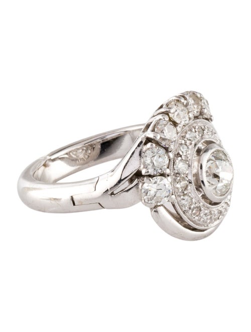 Ring 1.31ctw Diamond Cluster Cocktail Ring