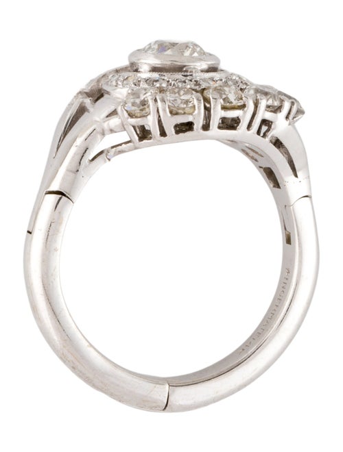 Ring 1.31ctw Diamond Cluster Cocktail Ring