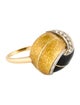 Ring Toliro 18K Diamond, Resin & Enamel Knot Ring