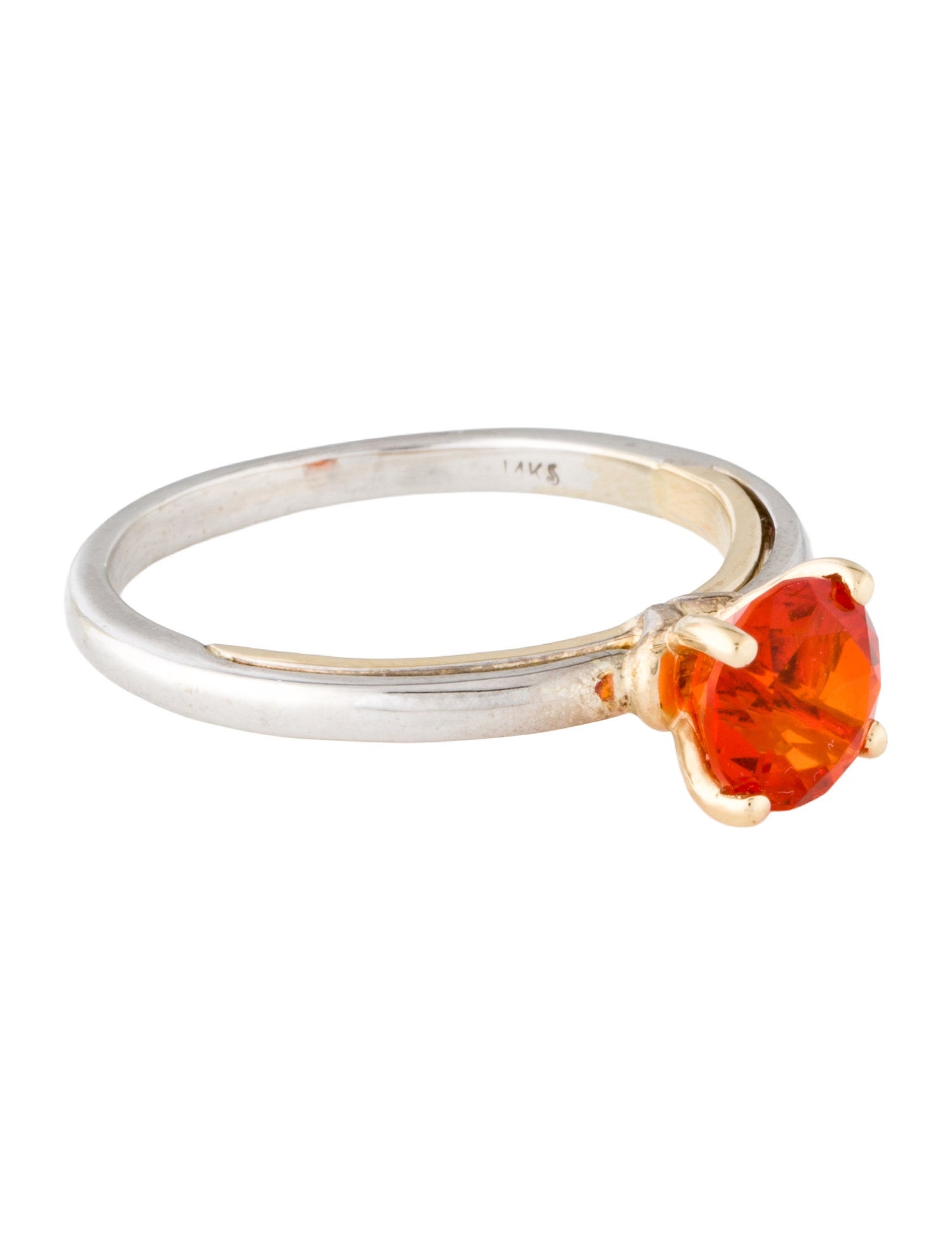 Ring 14K Fire Opal Cocktail Ring