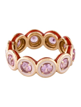 Alison Lou 14K Sapphire & Enamel Band
