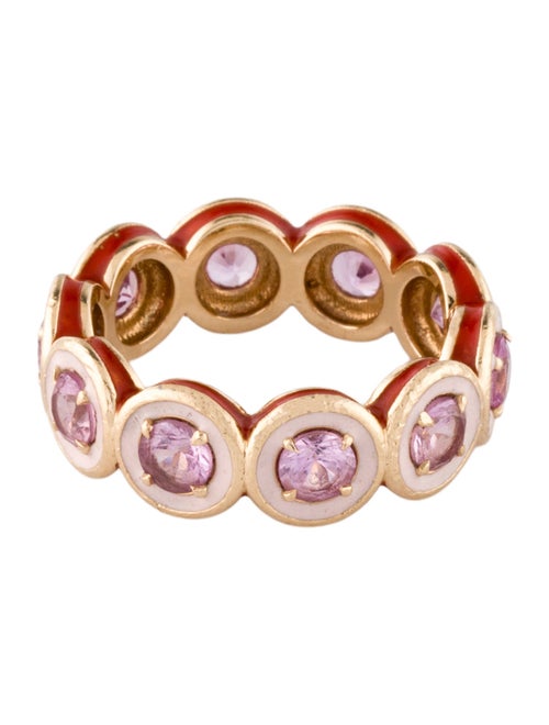 Alison Lou 14K Sapphire & Enamel Band