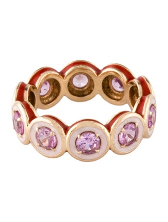 Alison Lou 14K Sapphire & Enamel Band