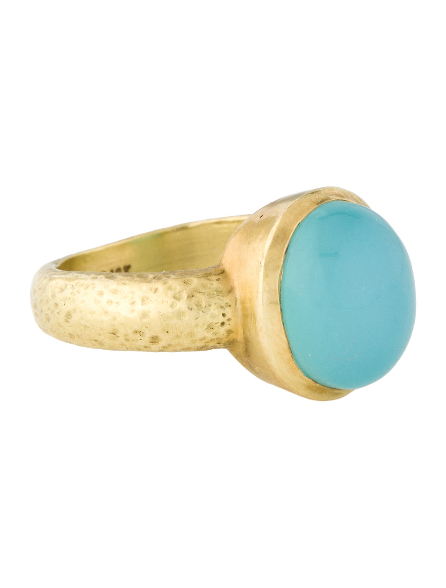 Ring 18K Chalcedony Cocktail Ring