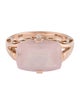 Ring 10K 5.85ct Rose Quartz Cocktail Ring
