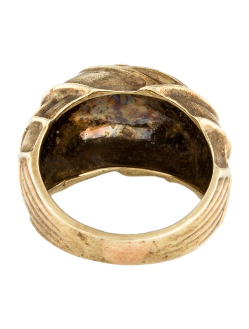 Ring 14k Woven Style Dome Cocktail Ring