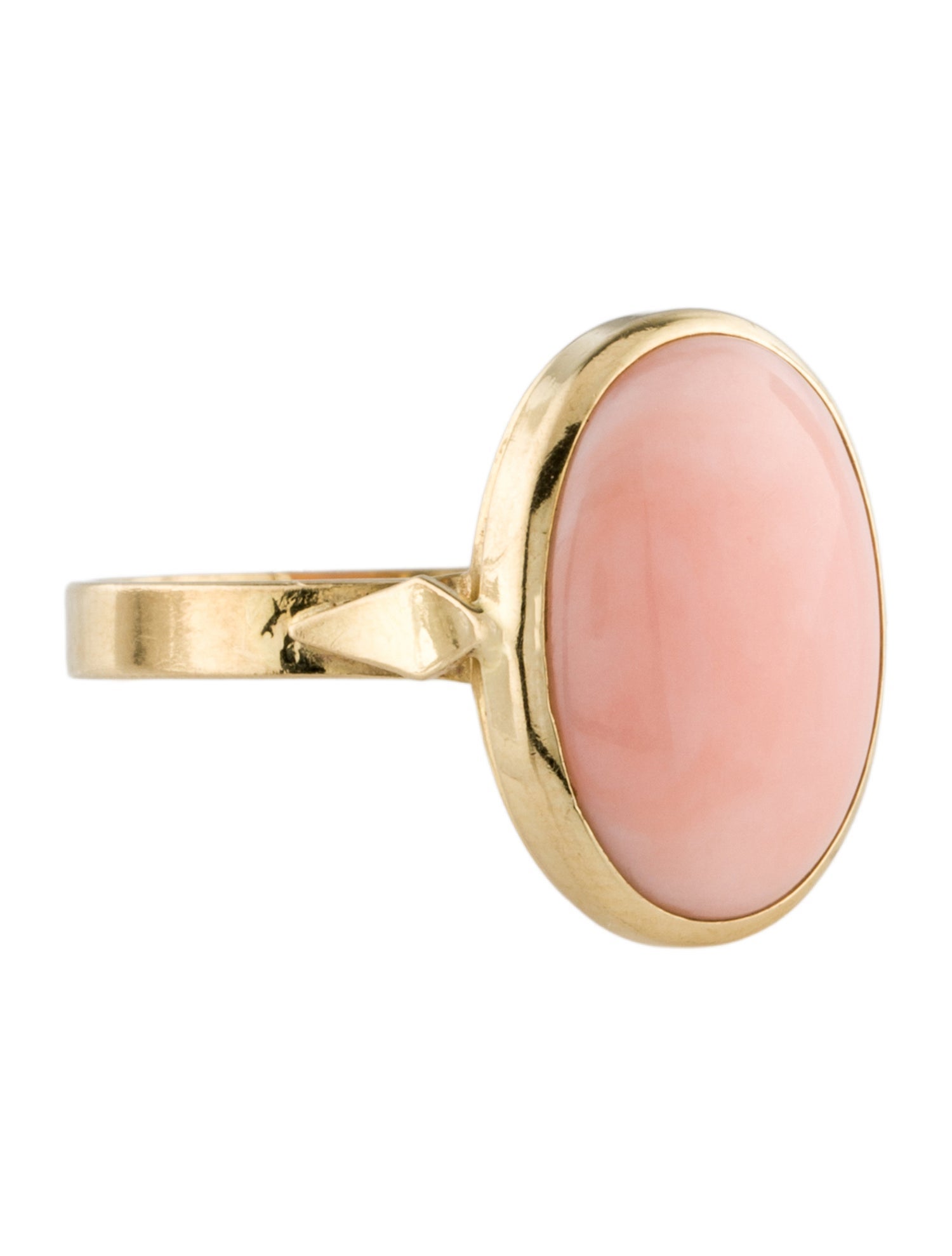Ring 18K Coral Cocktail Ring