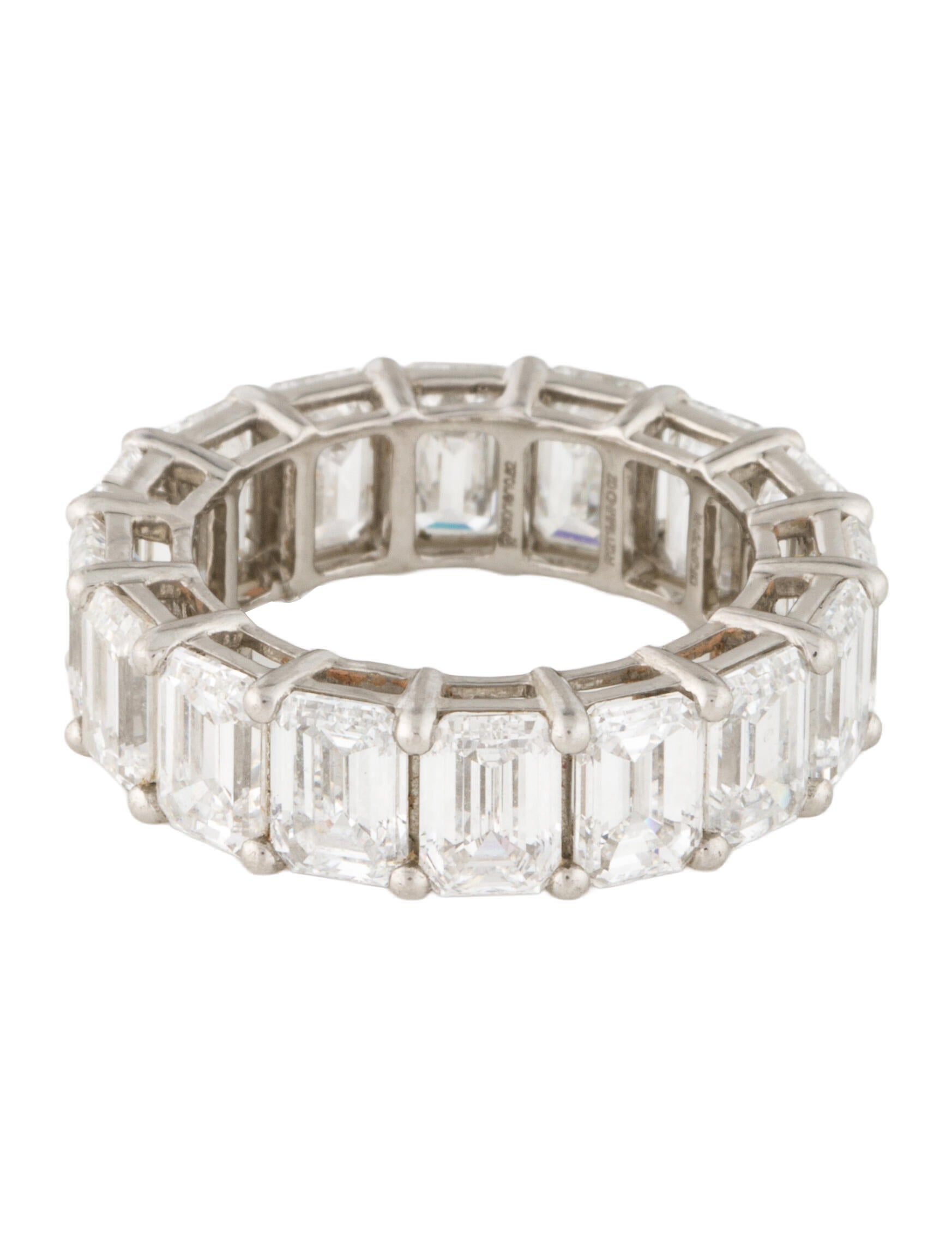 Ring Platinum 10.82ctw Lab-Grown Diamond Eternity Band