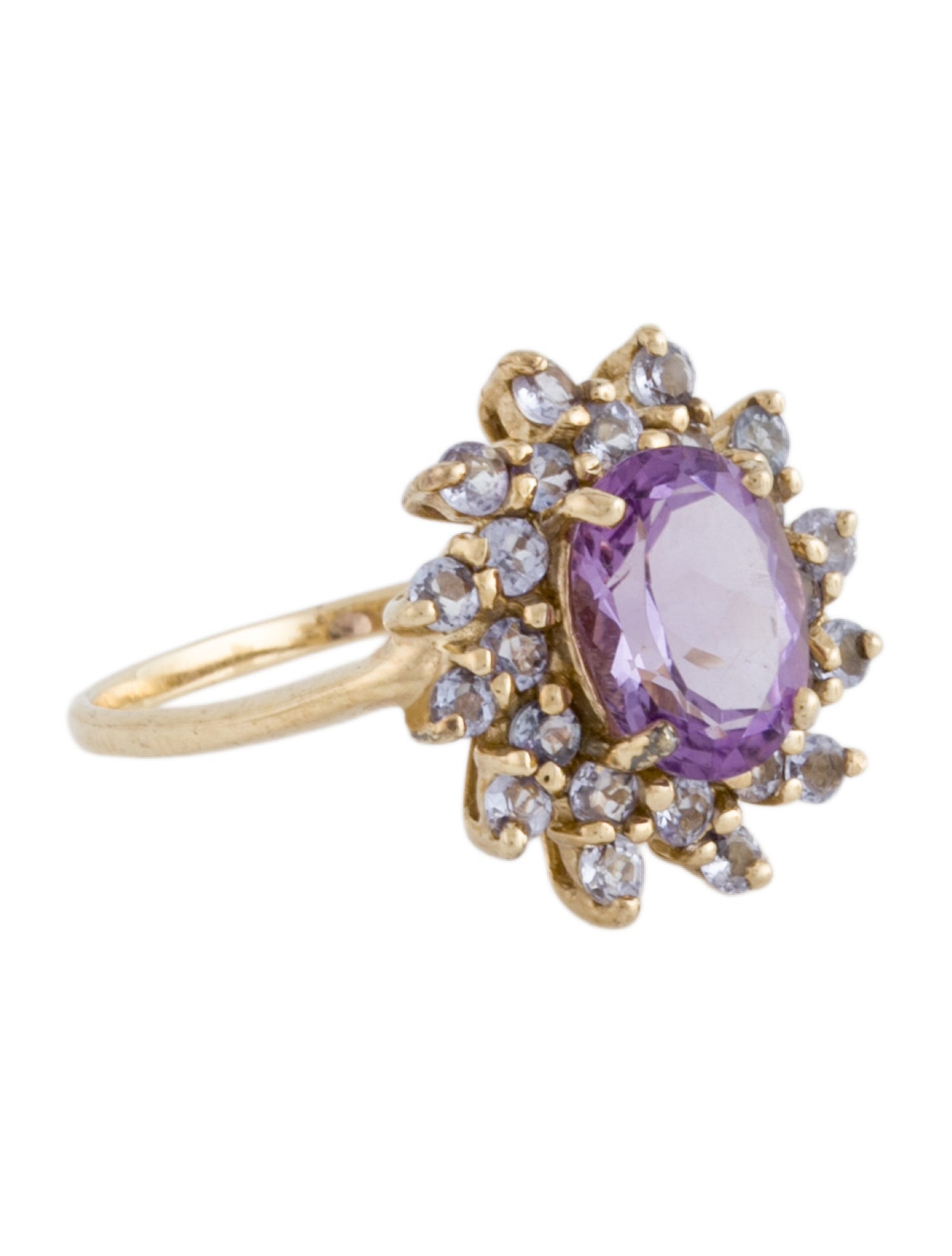 Ring 14K Amethyst & Tanzanite Ring