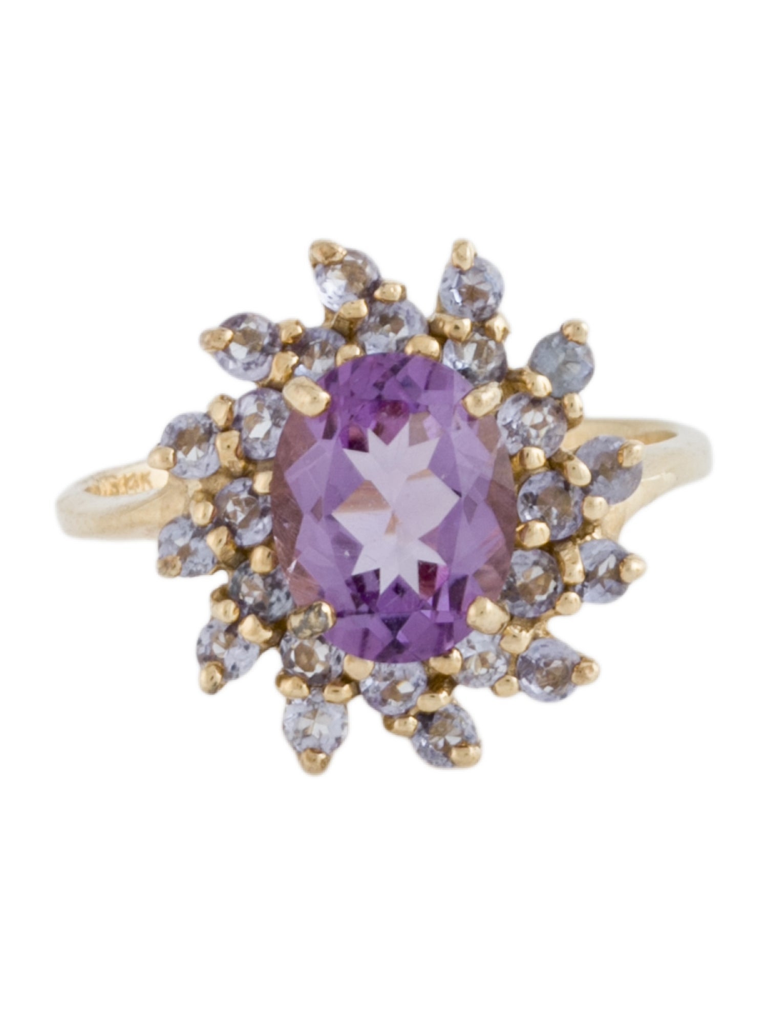 Ring 14K Amethyst & Tanzanite Ring