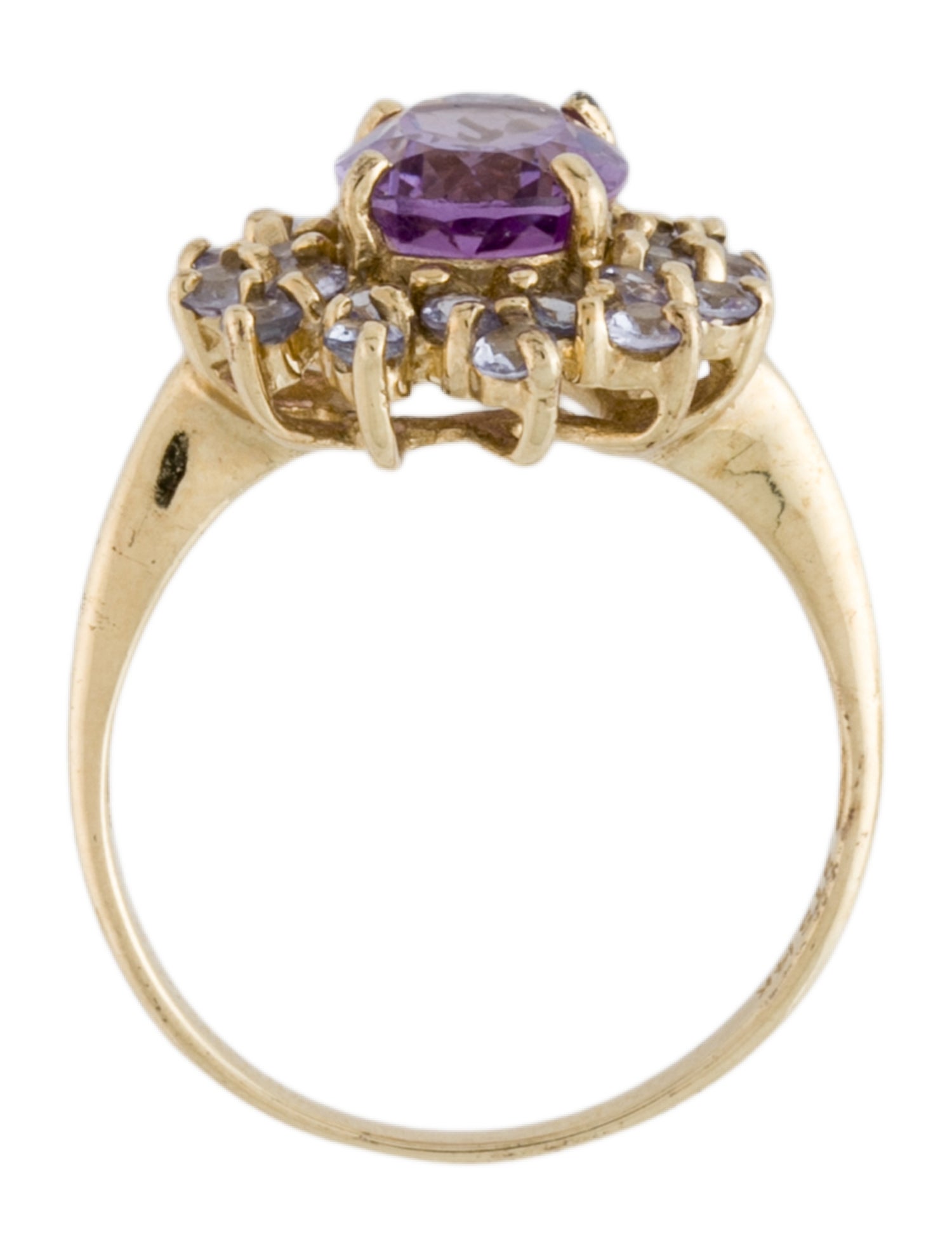 Ring 14K Amethyst & Tanzanite Ring