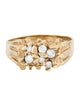 Ring 14K Diamond Nugget Band