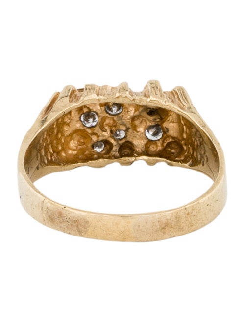 Ring 14K Diamond Nugget Band