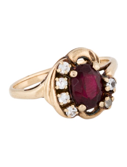 Ring 10K Multistone Cocktail Ring