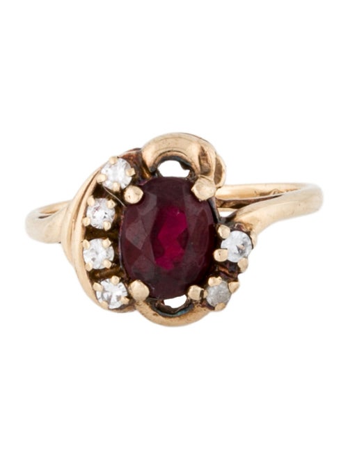 Ring 10K Multistone Cocktail Ring