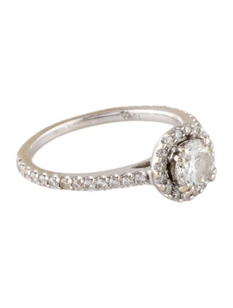 Ring YAEL 1.02ctw Diamond Halo Engagement Ring