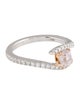 Ring Leibish 18K Diamond Crossover Ring