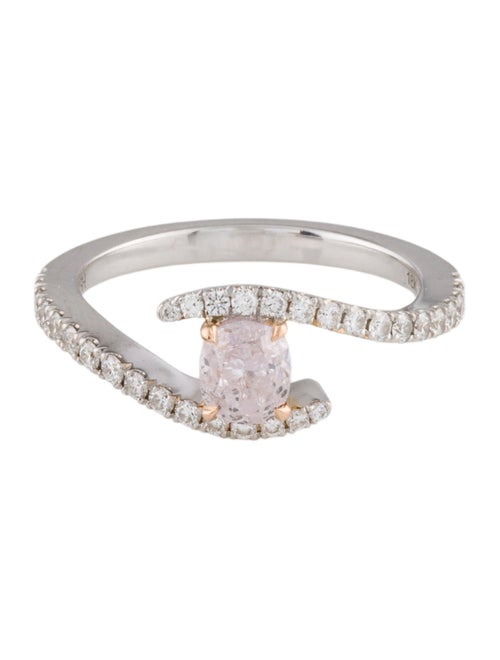 Ring Leibish 18K Diamond Crossover Ring