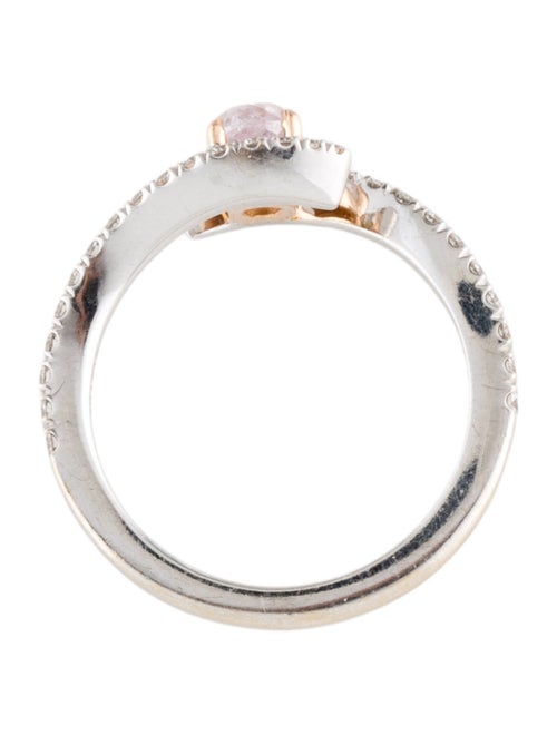 Ring Leibish 18K Diamond Crossover Ring