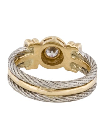 Ring 14K Diamond Solitaire Cocktail Ring