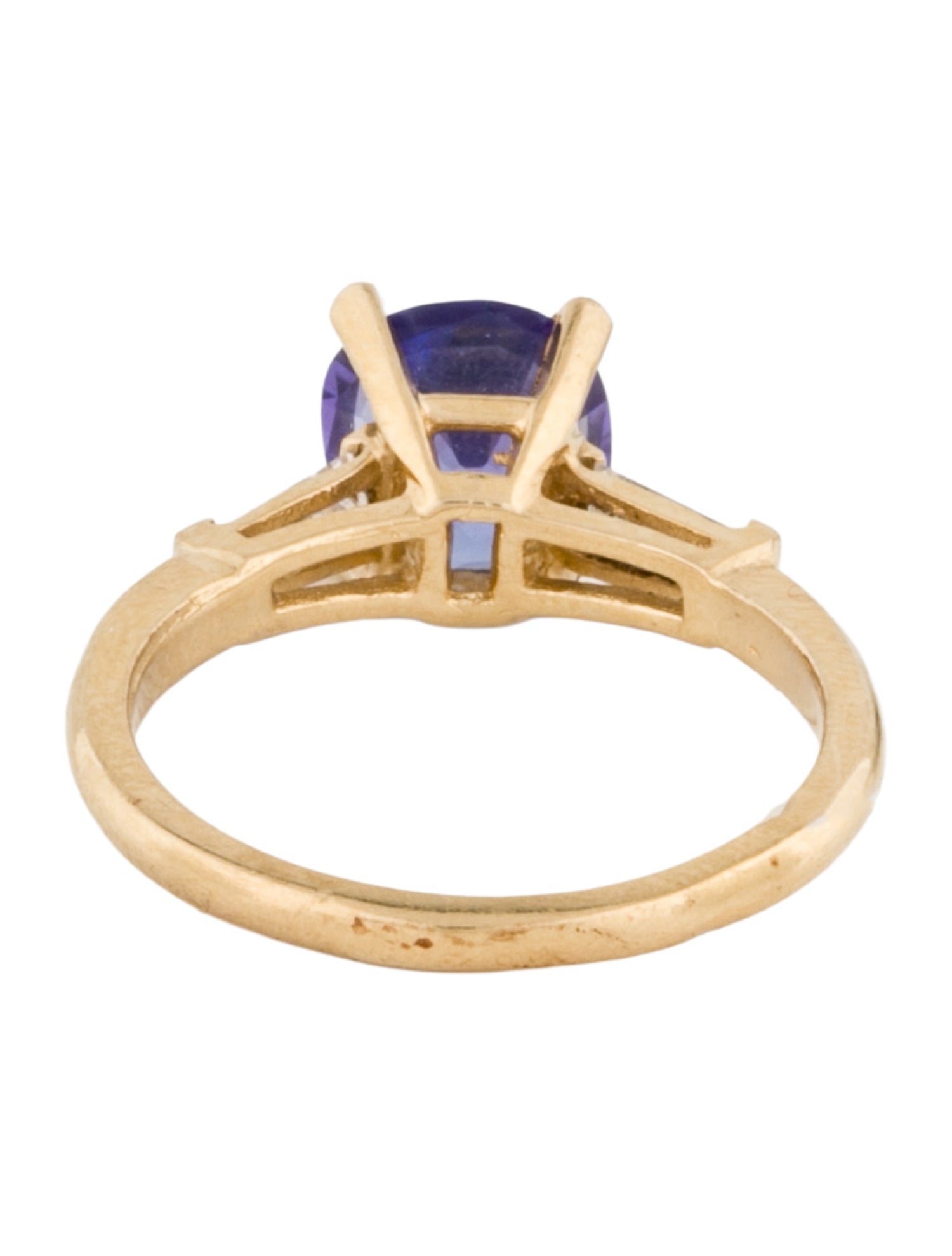 Ring 14K Tanzanite & Diamond Cocktail
