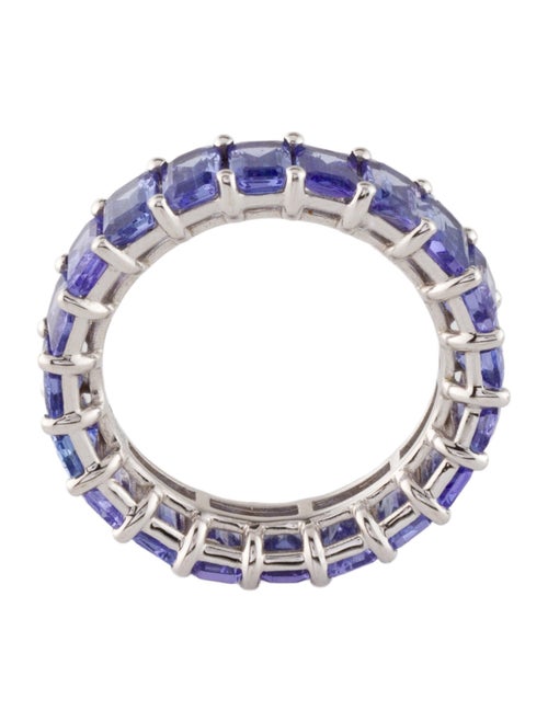Ring 18K 6.10ct Tanzanite Eternity Band