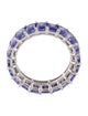 Ring 18K 6.10ct Tanzanite Eternity Band