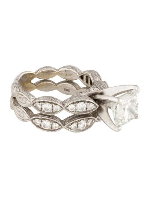 Ring Shane Co. 14K 1.58ct Diamond Wedding Set