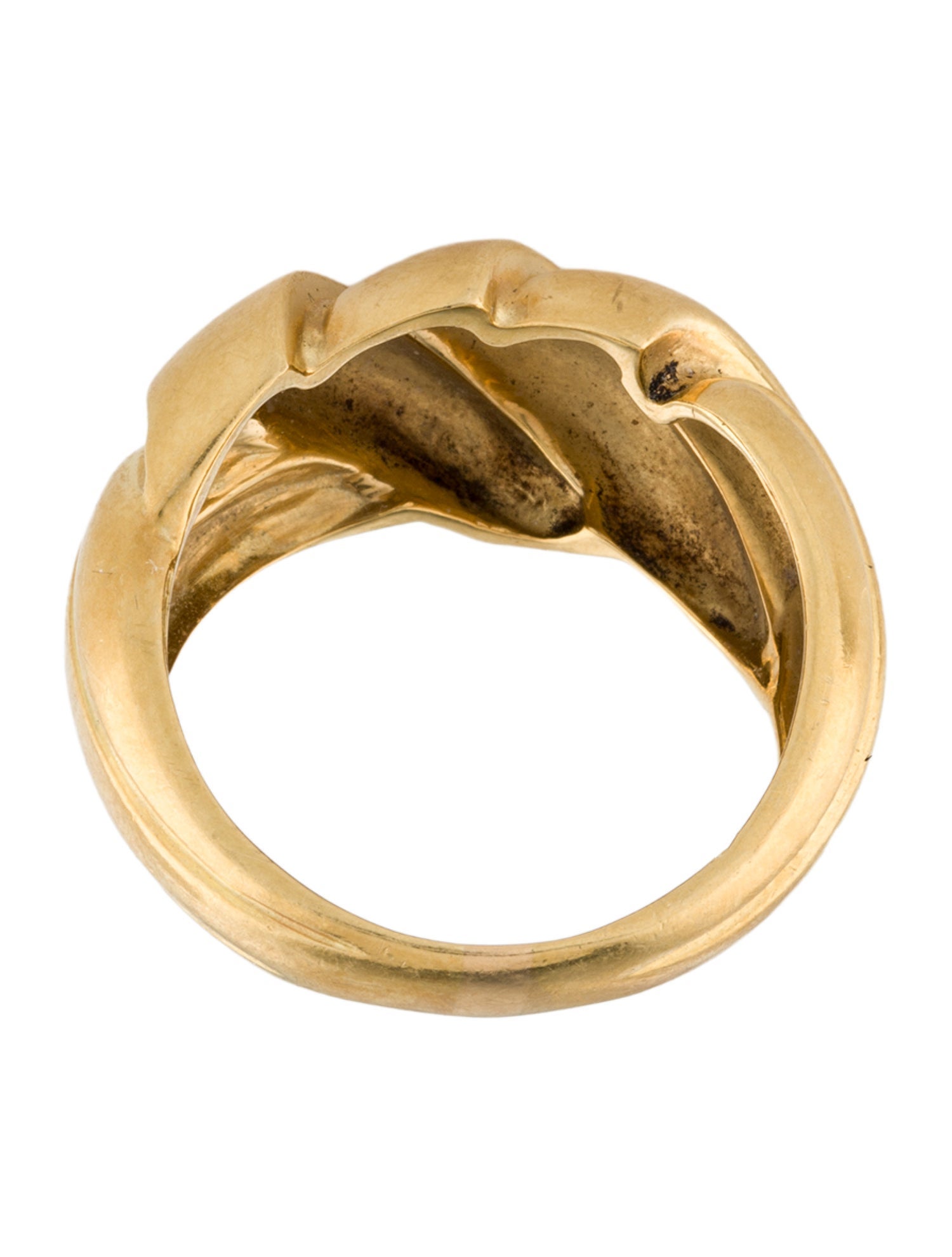 Ring 18K Textured Dome Cocktail Ring