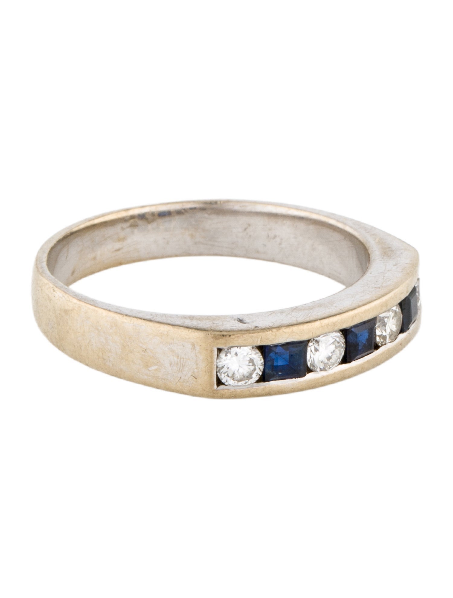 Ring 18K Sapphire & Diamond Band