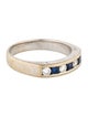 Ring 18K Sapphire & Diamond Band