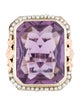 Ring 14K Pearl & Amethyst Cocktail Ring