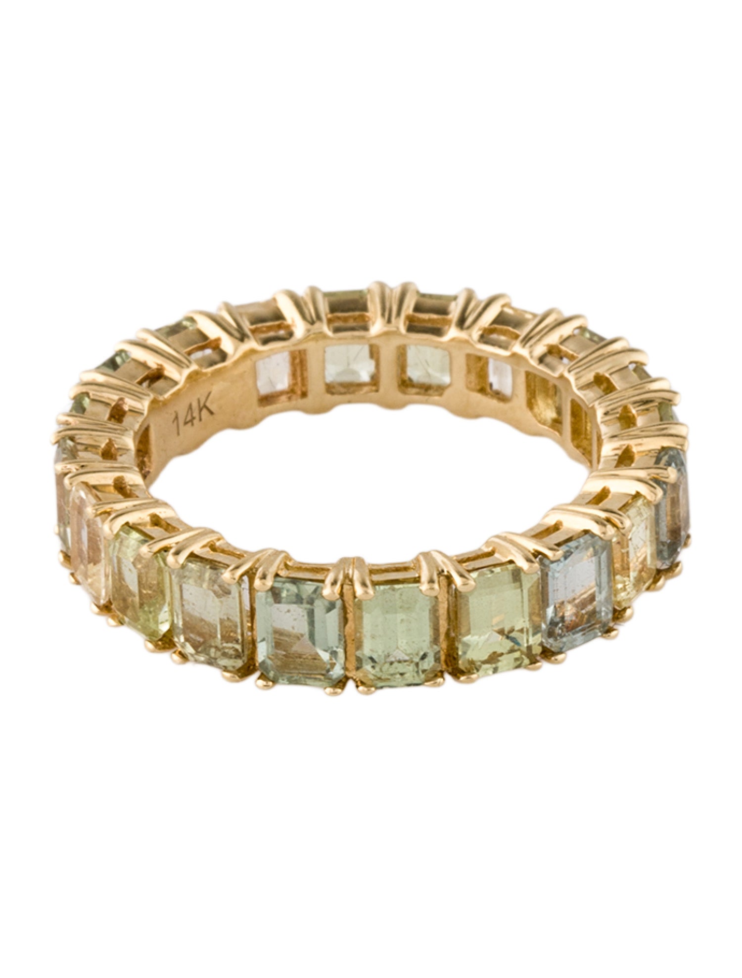 Ring 14K 4.84ctw Sapphire Eternity Band