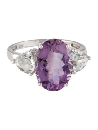 Ring 10K 6.63ctw Quartz Cocktail Ring