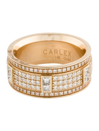 Ring Carlex 14K 1.62ctw Diamond Men's Wedding Band
