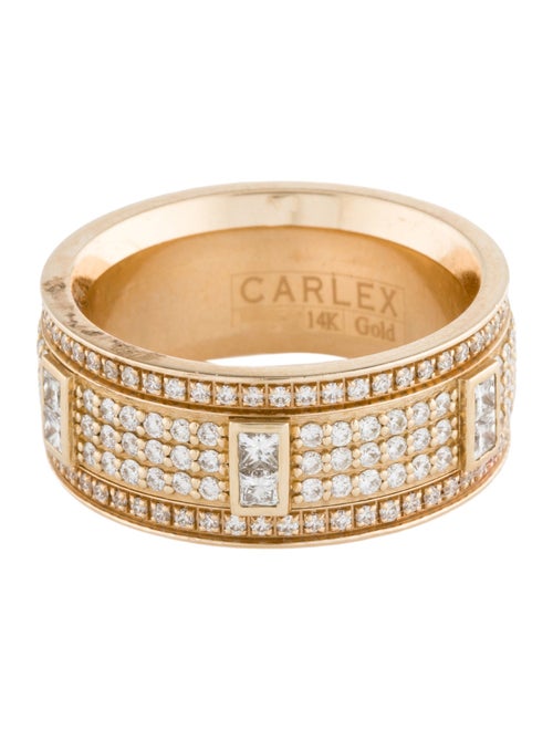 Ring Carlex 14K 1.62ctw Diamond Men's Wedding Band