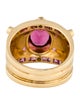 Ring 18K 3.00ct Tourmaline, Sapphire & Diamond Ring