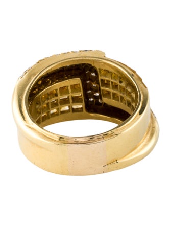 Ring 18K Sapphire & Diamond Band Ring