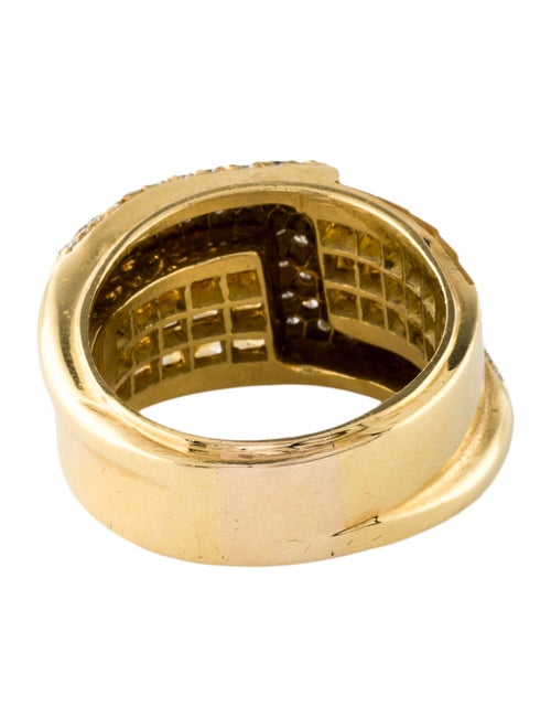 Ring 18K Sapphire & Diamond Band Ring